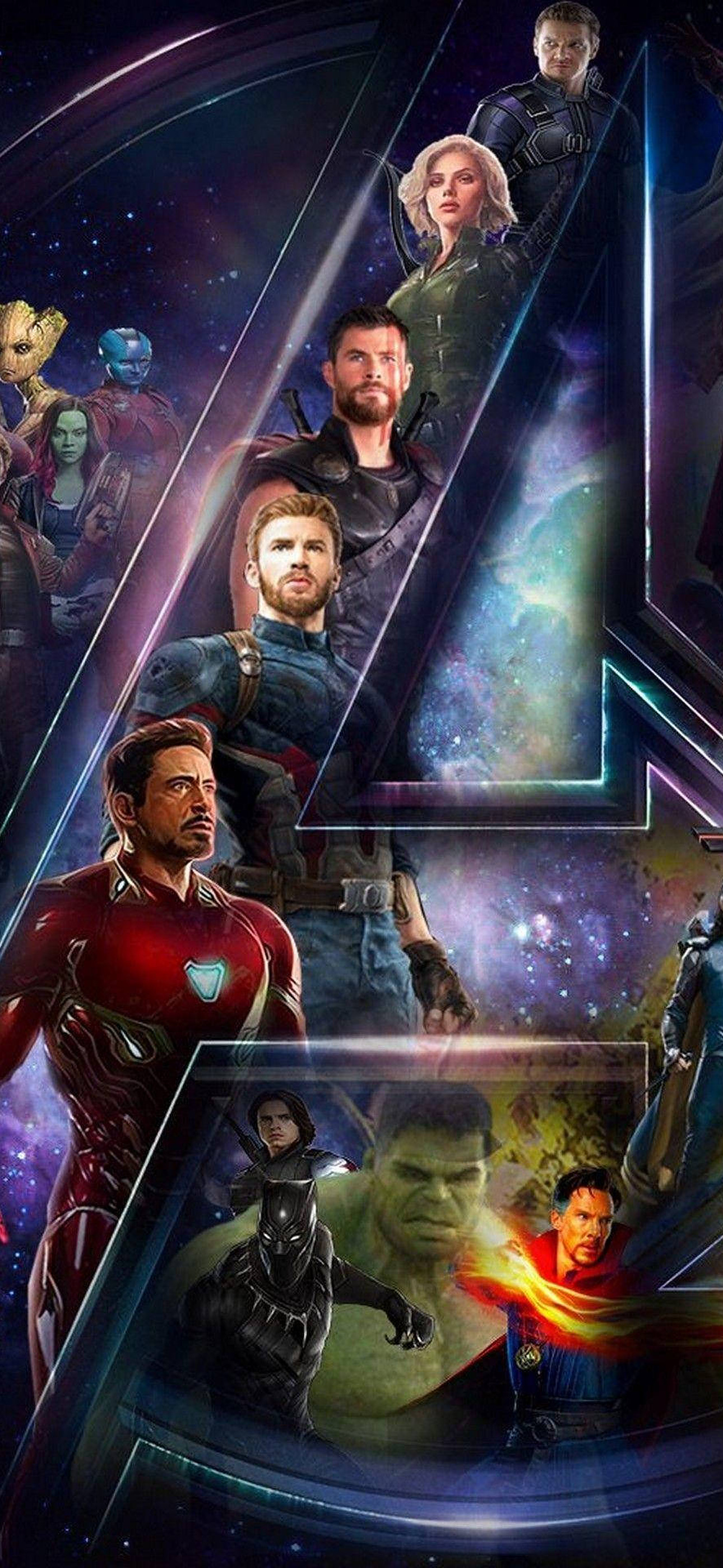 Avengers Members Logo iPhone