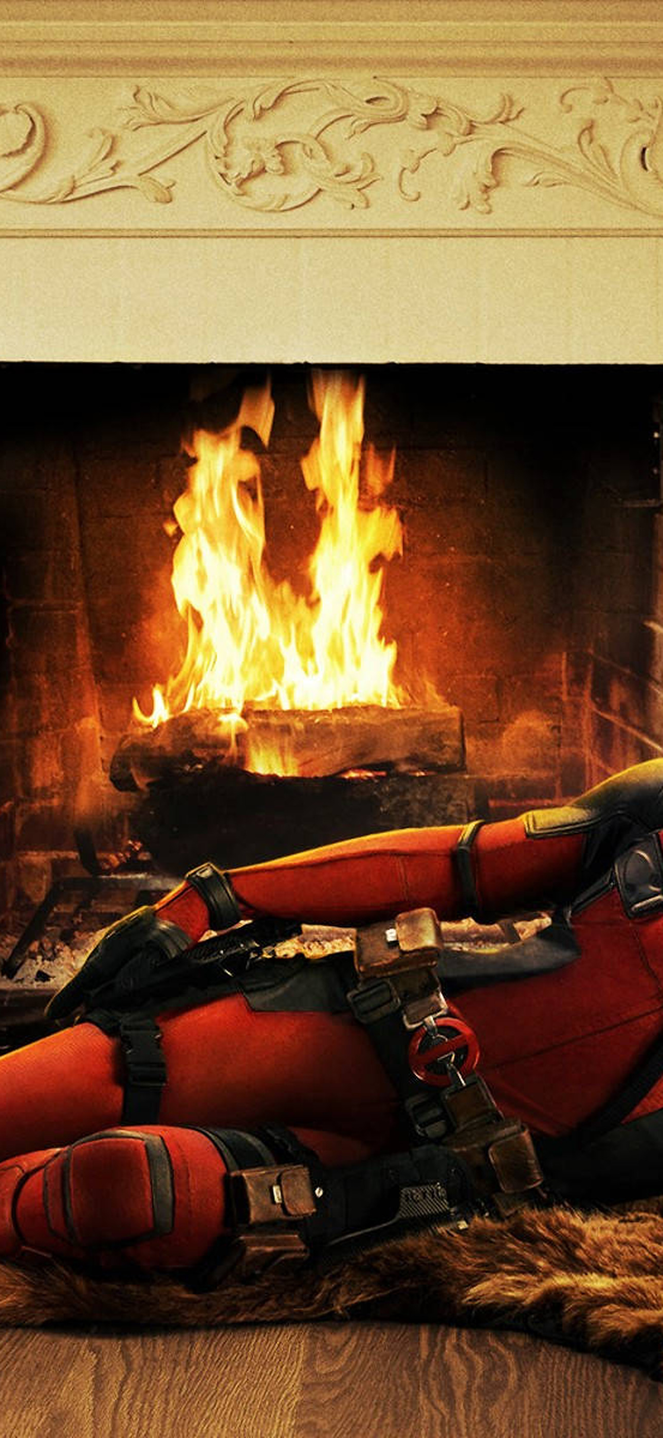 Deadpool Movie Fireplace Poster