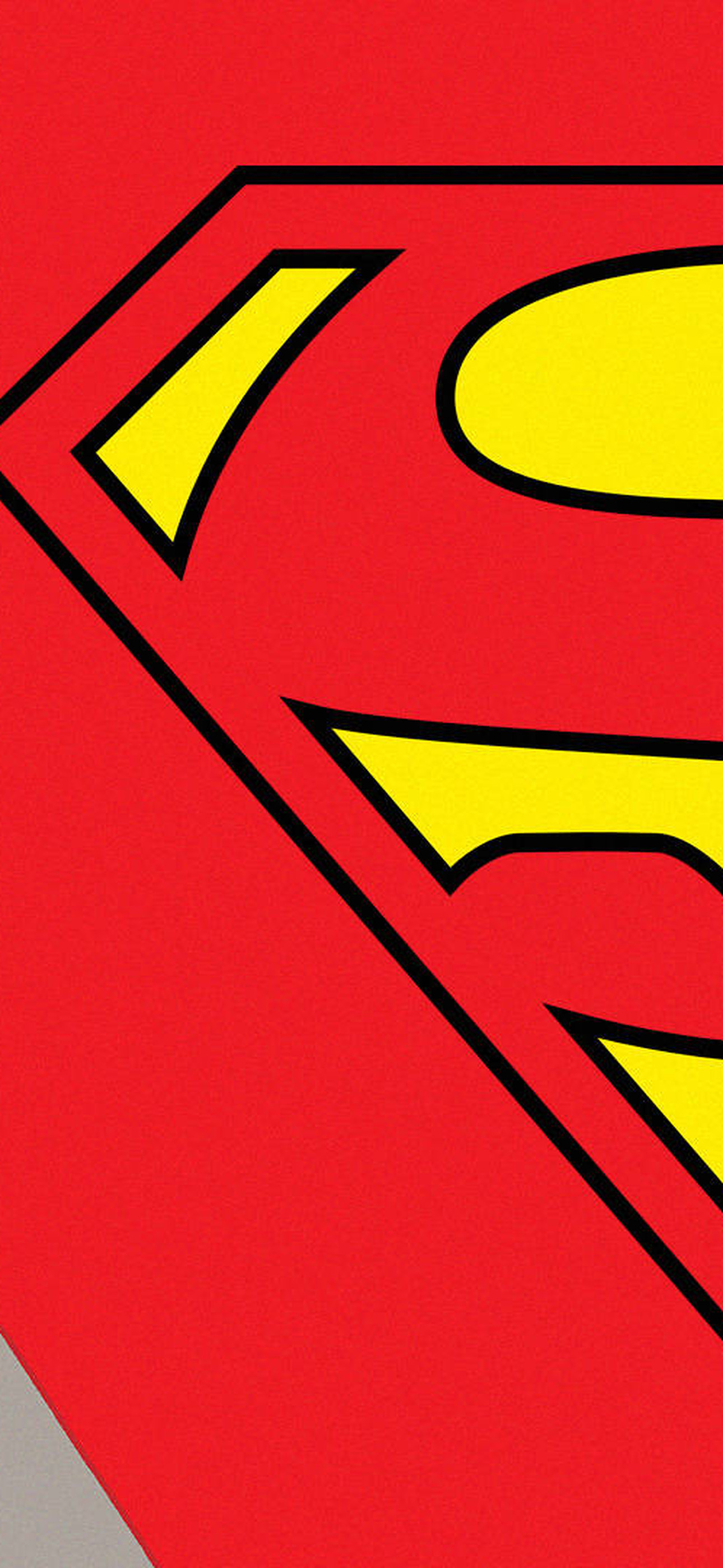 Large Red Yellow Superman Logo