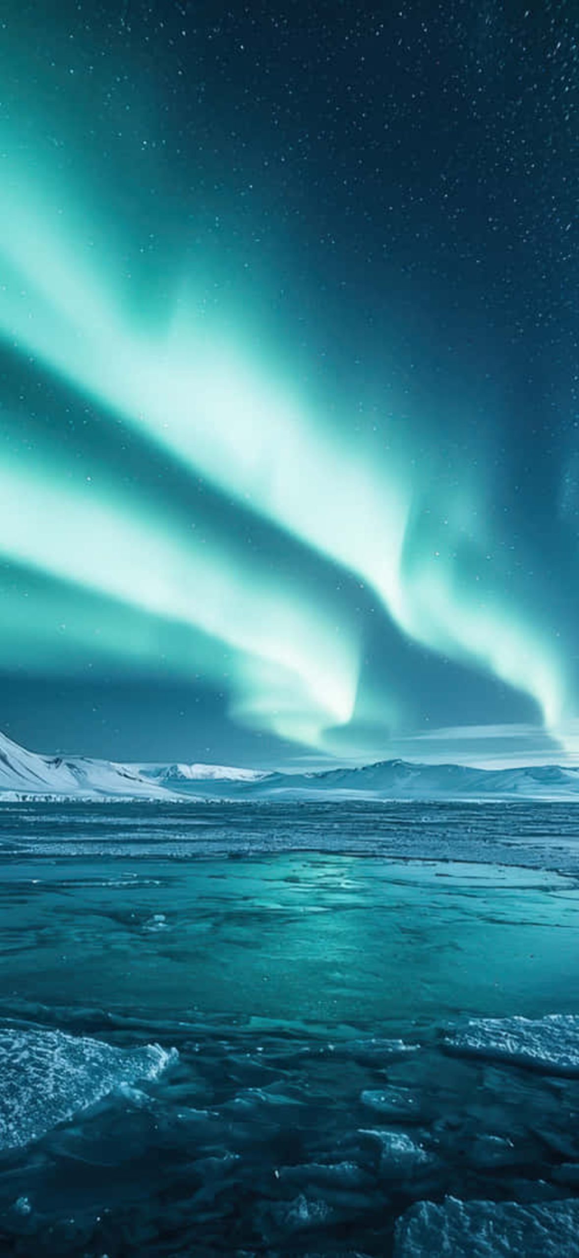 Bright Green Northern Lights Arctic