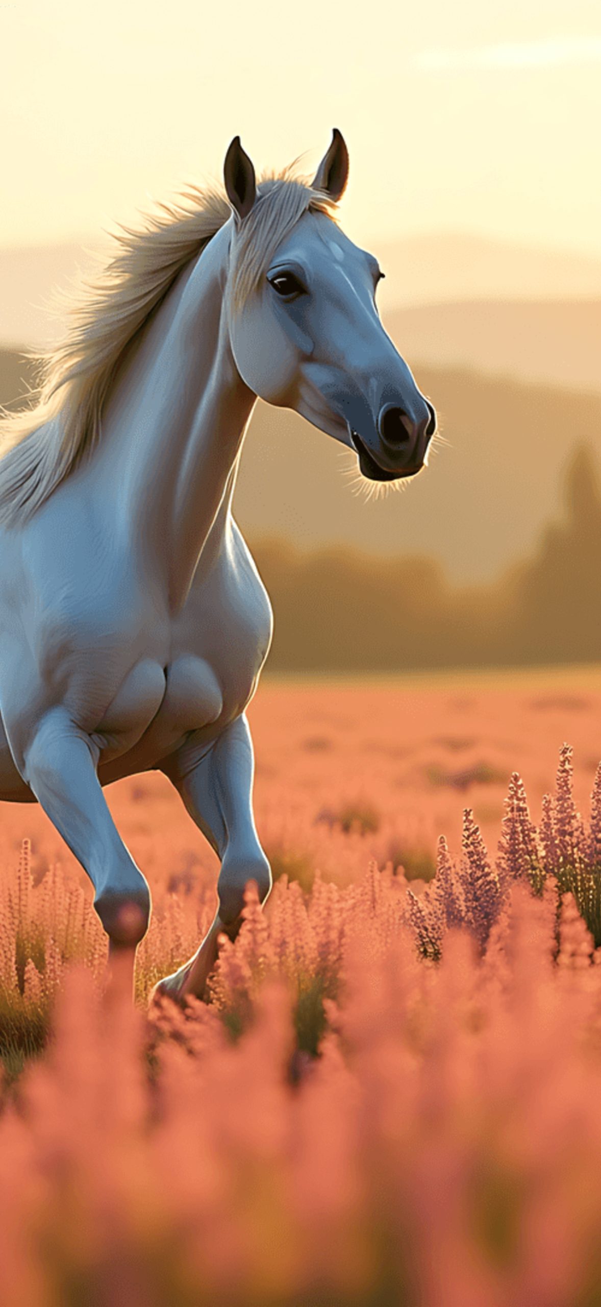 Horse In Meadow Nature Scene
