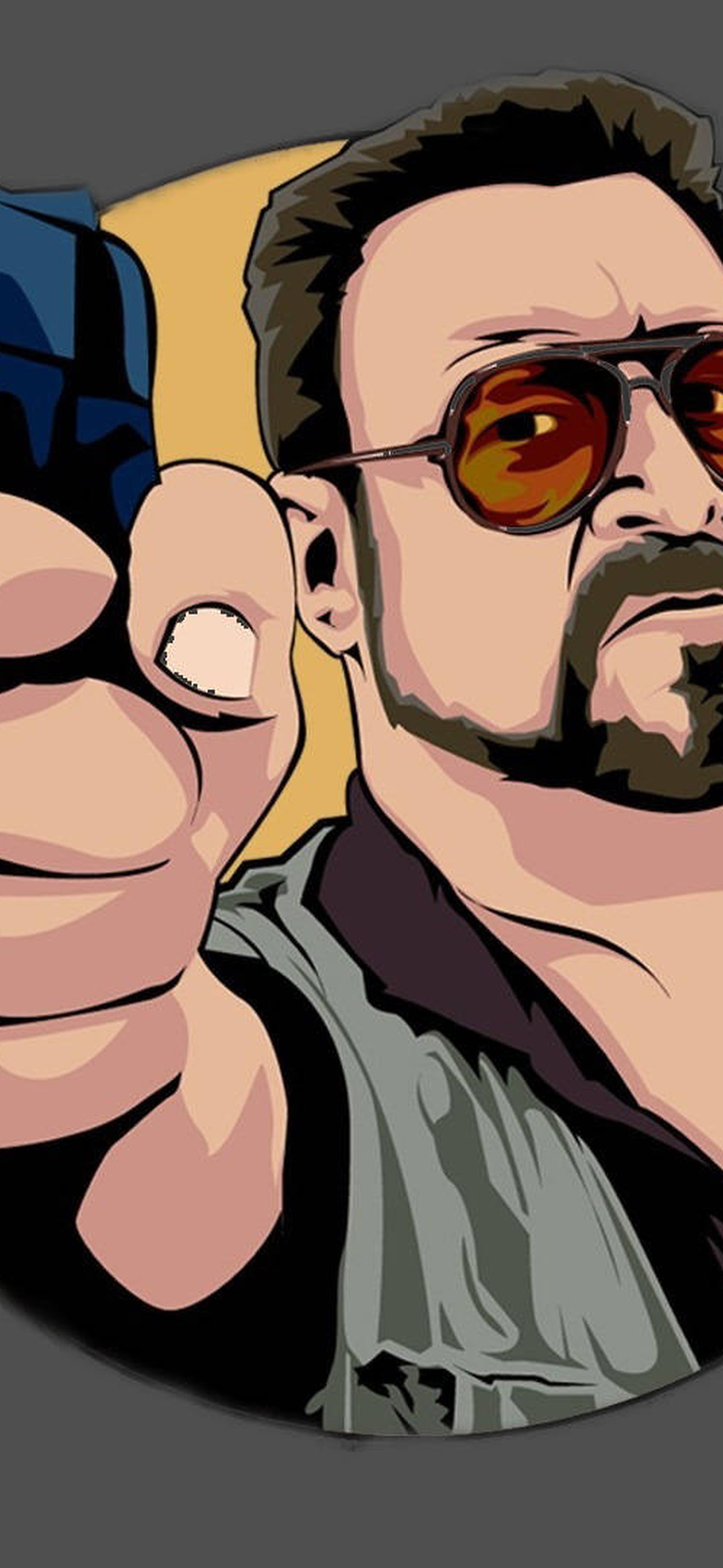 The Big Lebowski Walter Sobchak Gun Illustration