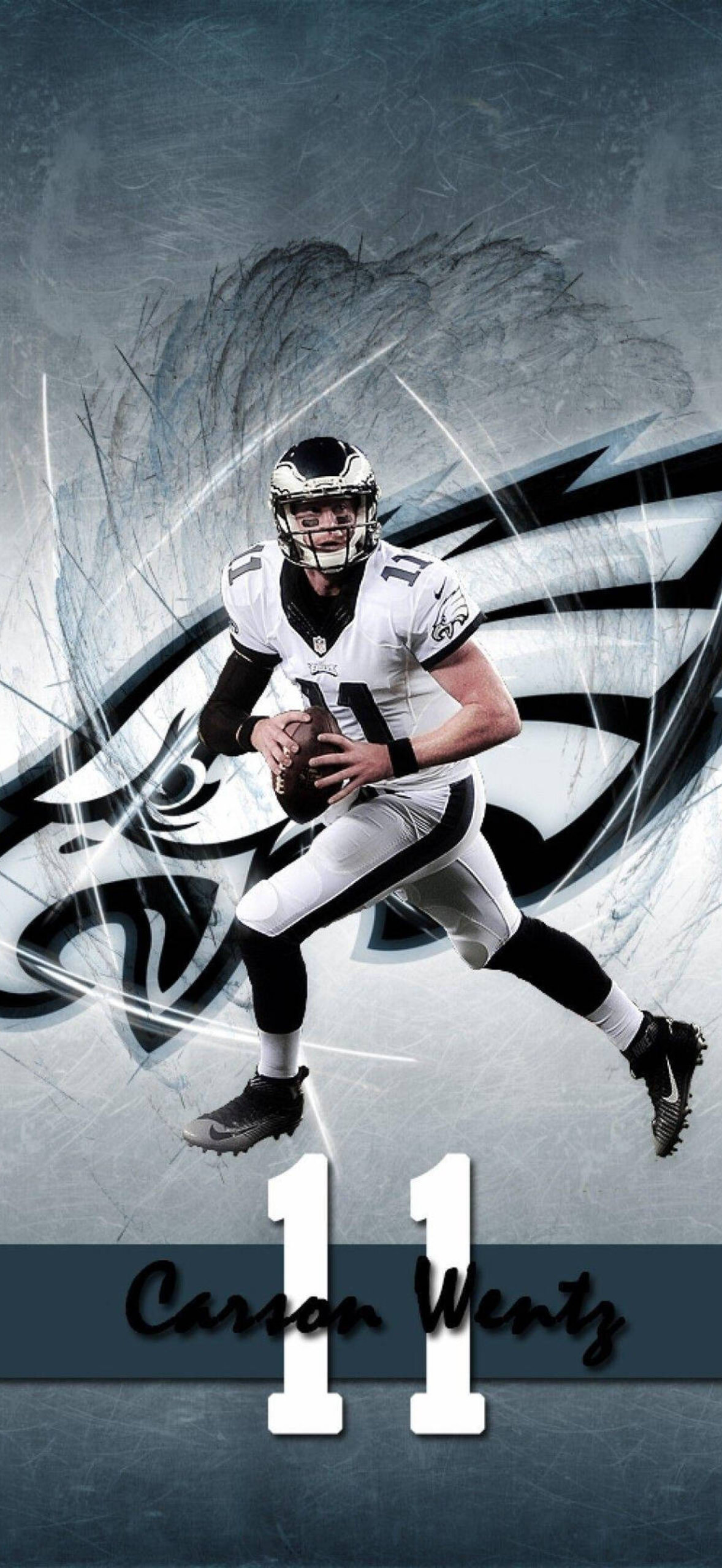 Carson Wentz Philadelphia Eagles Digital Art Opfhs36W0X17Px4B