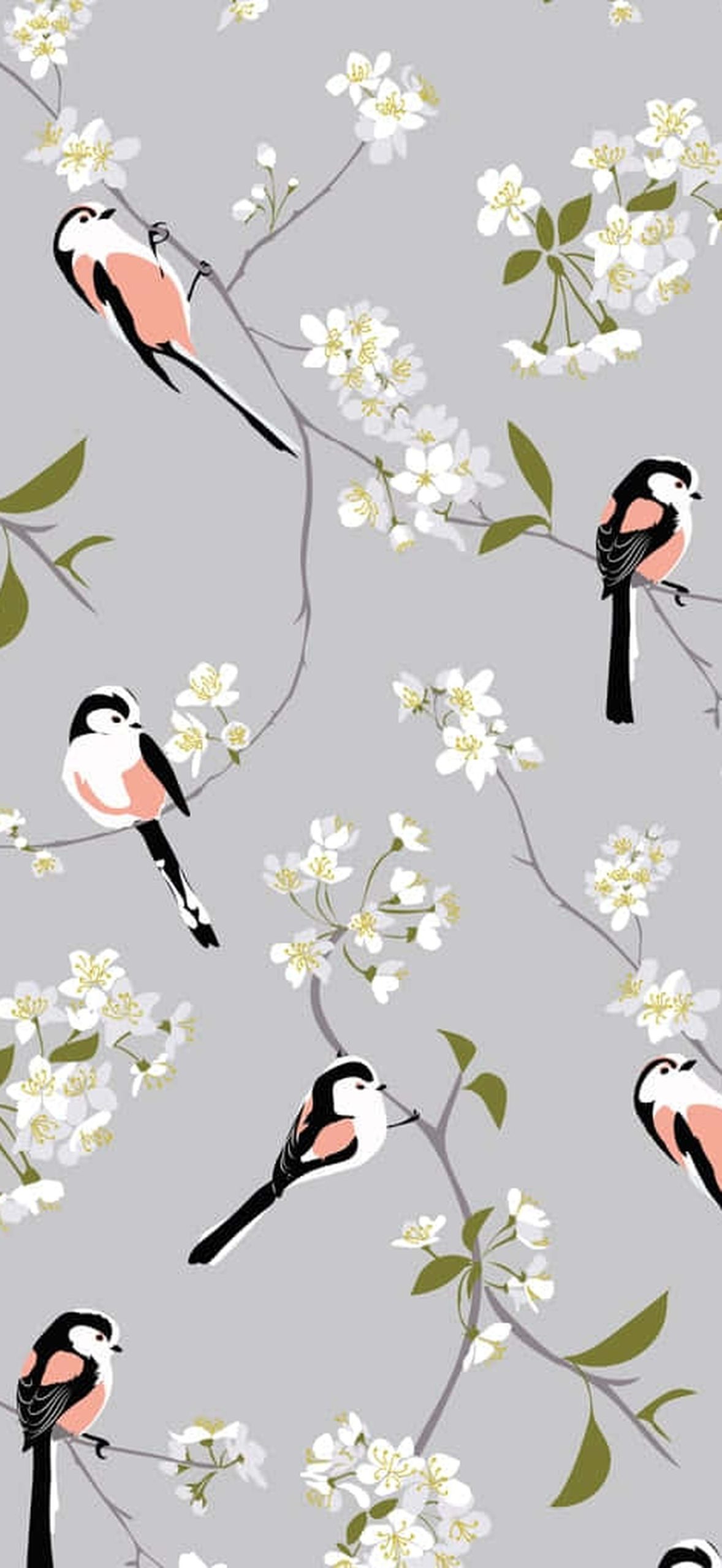 Designer Blossom and Bird H78856iu49eabrhb