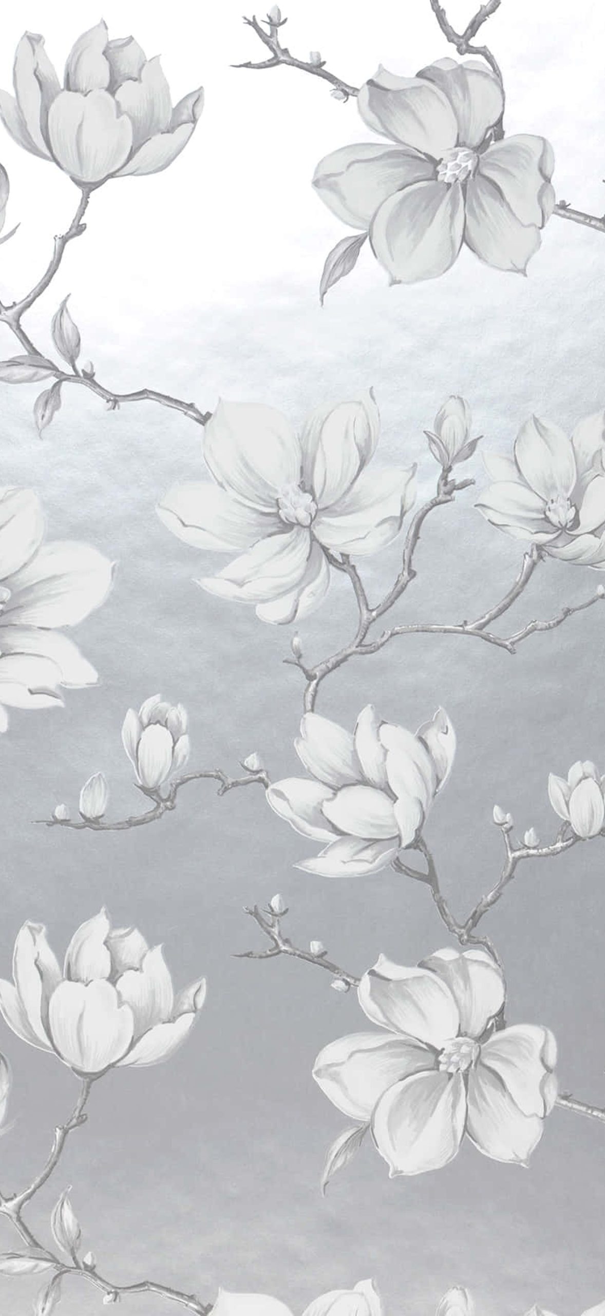 Magnolia Flower Silver Color Design Rqvizje0mplggd98