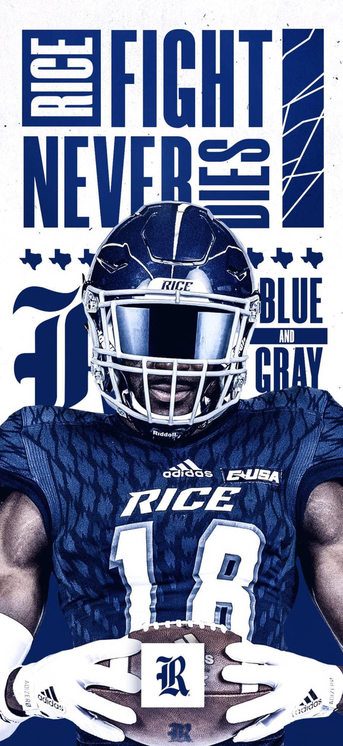 Rice University American Football Player 18 U98Fake8Vyyxdu5D