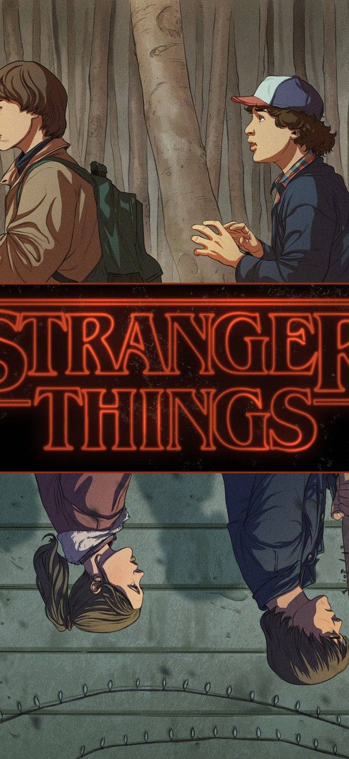 Upside Down Stranger Things Animated Poster S2mkghszod89tahp