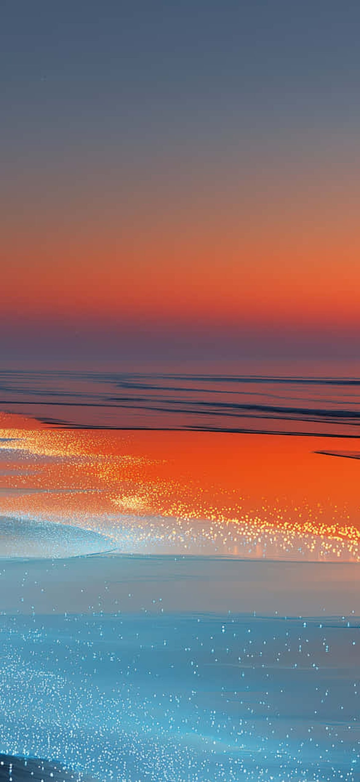 Vibrant Ocean Sunset with Bioluminescent Waves Landscape H0wg8pn64c676paz